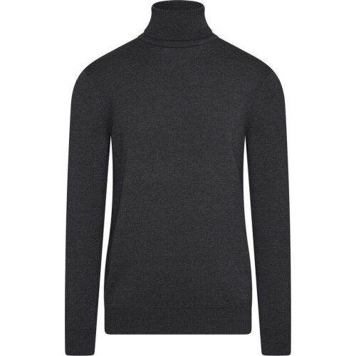 Cappuccino Italia Coltrui - Heren Sweater - Aangesloten Pasvorm - Antraciet Grijs - Maat L