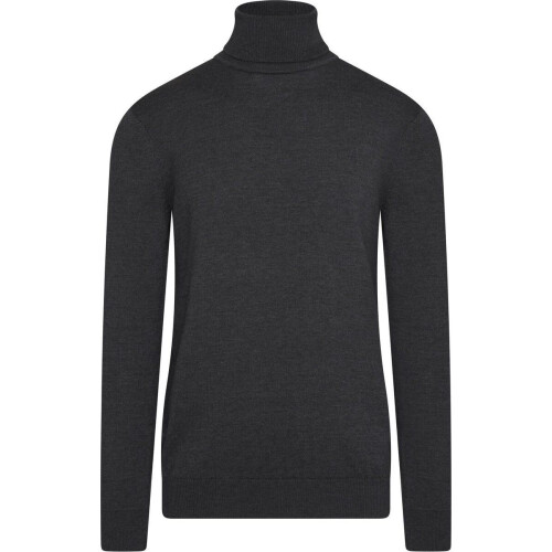 Cappuccino Italia - Heren Sweaters Coltrui Charcoal - Grijs - Maat XXL Tweedehands