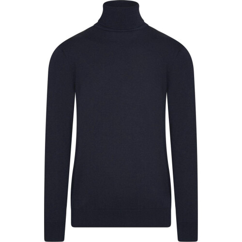 Cappuccino Italia - Heren Sweaters Coltrui Navy - Blauw - Maat XXL