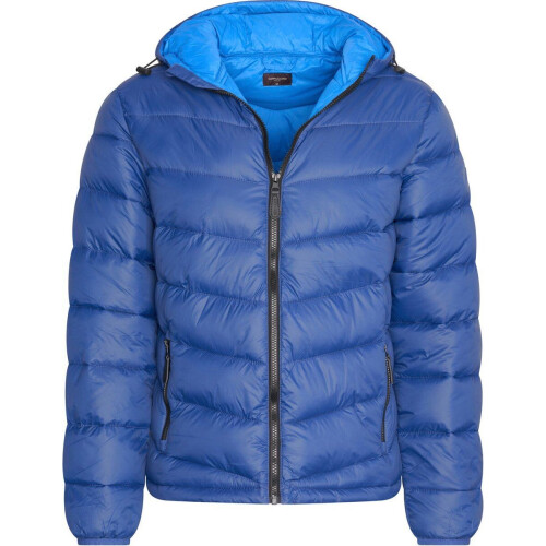Cappuccino Italia Hooded Winter Jacket - Heren Jas - Polyester - Blauw - Maat L