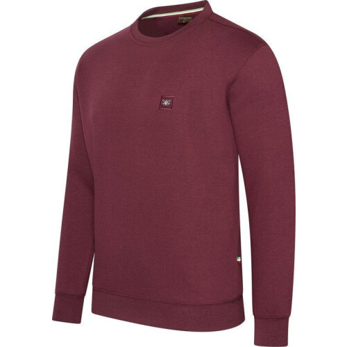 Cappuccino Italia Prato - Heren Trui - Regular Fit - Burgundy Rood - Maat XXL