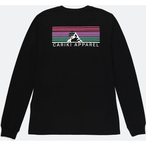 Cariki dames vegan Sweatshirt Longsleeve Sunset Zwart Tweedehands