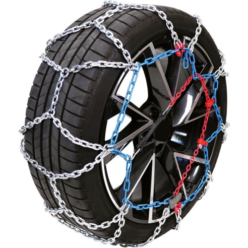 Carpoint RVX 230 - Sneeuwkettingen - 16mm geharde schakels - Semiautomatische spanner - Kruisspoor - Incl. nood reparatieschakels handschoenen