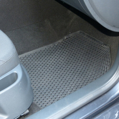 Carpoint - Schaalmat rubber 55x45cm - Antislip - Zwart