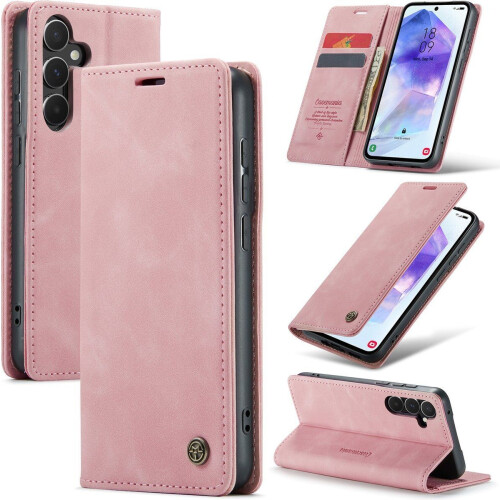 Casemania Samsung Galaxy A13 4G&A13 5G - Wallet Book Case - 2 pashouders - Pale Pink Tweedehands