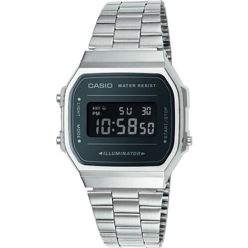 Casio A168WEM-1EF - Polshorloge - 36,3 mm - Zilverkleurig