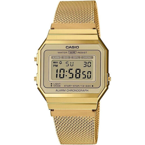 Casio A700WEMG-9AEF - Dameshorloge - Digitaal - Goudkleurig