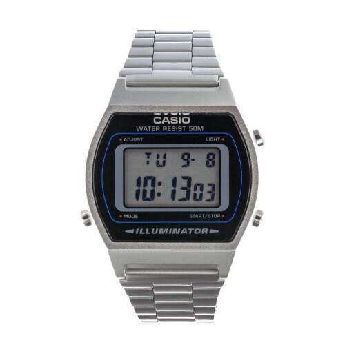 Casio B640WD-1AVEF - Polshorloge - Stopwatch - Zilverkleurig Tweedehands