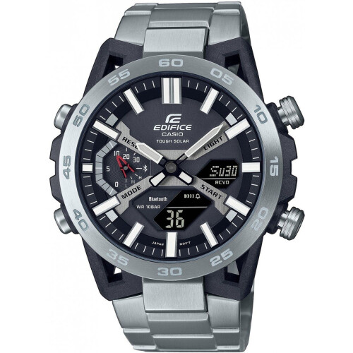 Casio Edifice ECB-2000D-1AEF - Polshorloge - 51 mm - Zilverkleurig Tweedehands