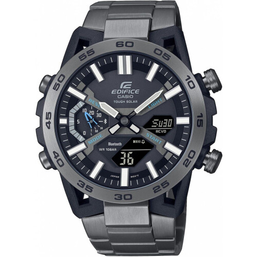 Casio Edifice ECB-2000DC-1AEF - Herenhorloge 51 mm - 5 alarmen - Grijs Tweedehands