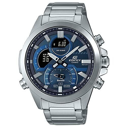 Casio Edifice ECB-30D-2AEF - Herenhorloge 46 mm - Zilverkleurig Tweedehands