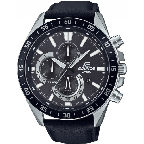 Casio Edifice EFV-620L-1AVUEF - Herenhorloge - Quartz - Zwart - 51 mm