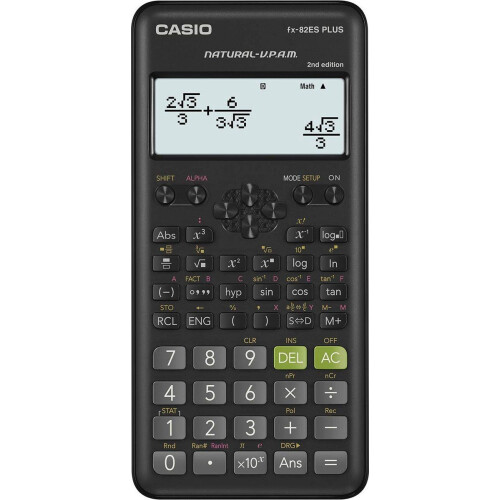 Casio FX-82ESPLUS-2 - Wetenschappelijke rekenmachine - Zwart Tweedehands