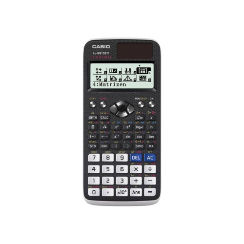 Casio FX-991DE X - Technische rekenmachine - LCD-display 12 posities - Zwart