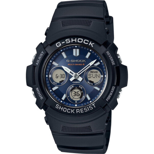 Casio G-Shock AWG-M100SB-2AER - Herenhorloge 46 mm - Waterdicht tot 20 ATM - Zwart