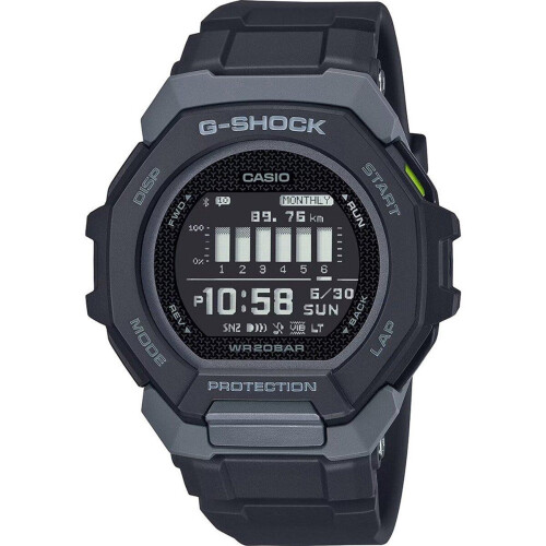 Casio G-Shock G-Squad GBD-300-1ER - Polshorloge - Quartz -Ø 45 mm - Zwart Tweedehands