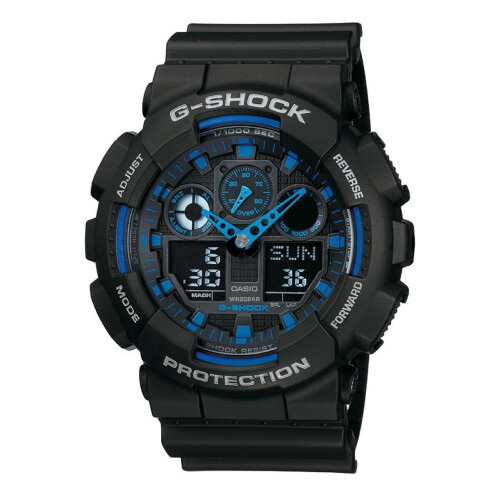 Casio G-Shock GA-100-1A2ER - Polshorloge - 50 mm - Zwart Tweedehands