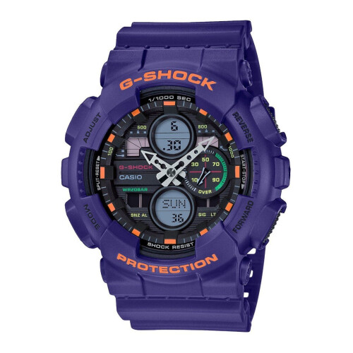 Casio G-Shock GA-140-6AER - Polshorloge - 50 mm - Paars Tweedehands