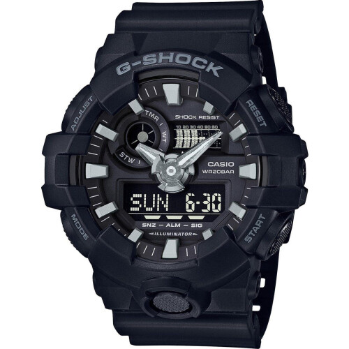 Casio G-Shock GA-700-1BER - Polshorloge - 53 mm - Zwart Tweedehands