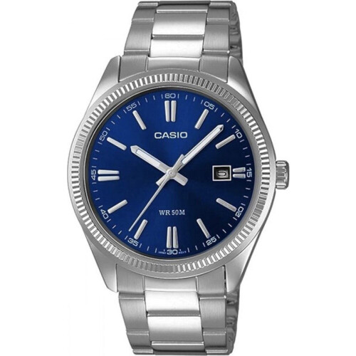 Casio MTP-1302PD-2AVEF - Polshorloge - Stalen band - 5 ATM waterdicht - Kleur: Zwart Tweedehands