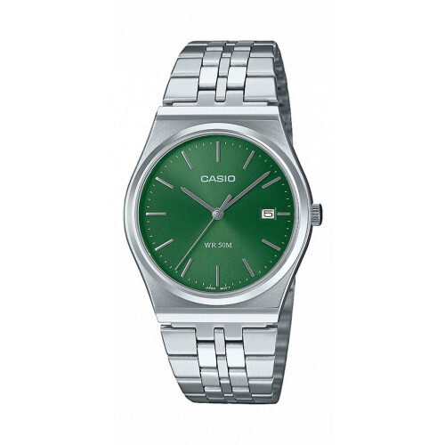 Casio MTP-B145D-3AVEF - Heren Horloge - Roestvrijstalen band - 5 ATM waterdicht - Kleur: Zilver