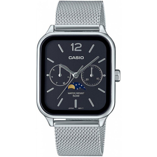 Casio MTP-M305M-1AVER - Heren Horloge - Roestvrijstalen behuizing - 5 ATM waterdicht