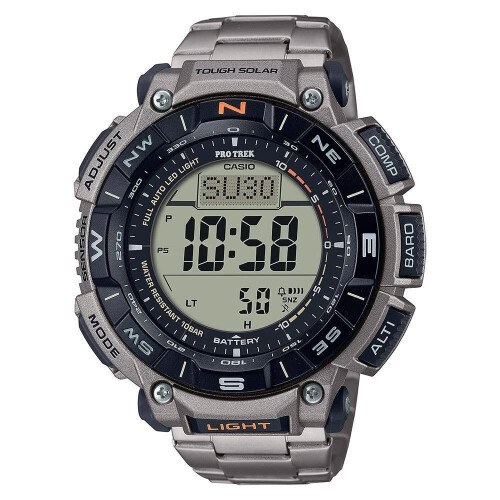 Casio Pro-Trek PRG-340T-7ER - Herenhorloge 51,7 mm - Zilverkleurig