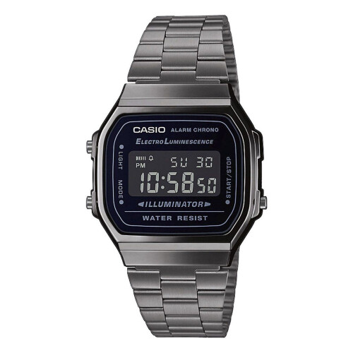 Casio Vintage A168WEGG-1BEF - Polshorloge - Quartz - Grijs - 39 mm Tweedehands