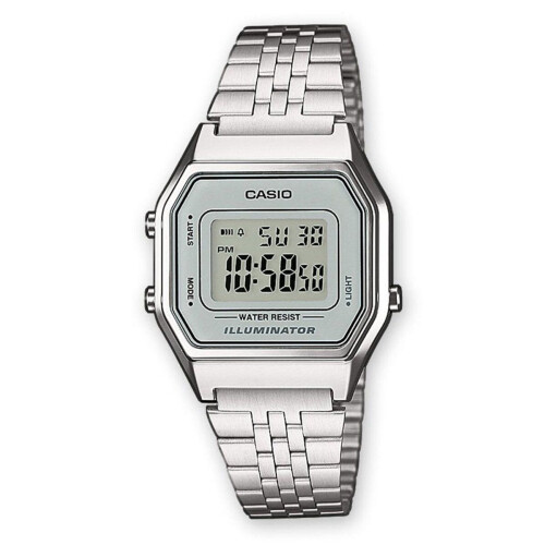 Casio Vintage LA680WEA-7EF - Dameshorloge - 30 mm - Zilverkleurig