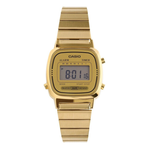 Casio Vintage Mini LA670WEGA-9EF - Polshorloge - Digitale functies - Goudkleurig Tweedehands