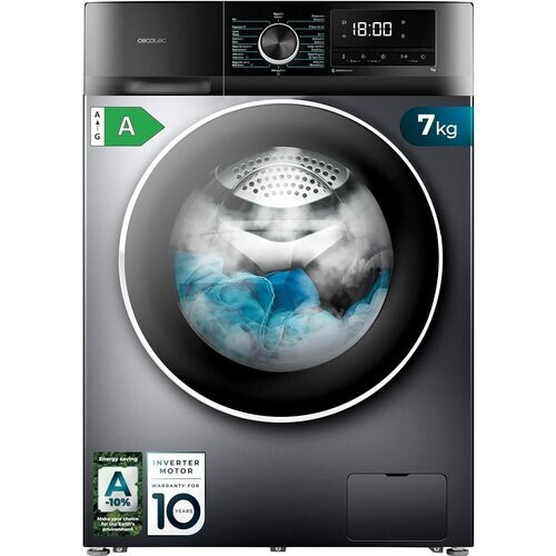 Cecotec 02795 - Wasmachine - 7 Kg - 1400 Tpm - Energieklasse A - Zwart | Nieuw (outlet) Tweedehands