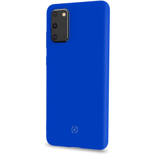 Celly Feeling - Back Cover - TPU - Microfiber - Blauw Tweedehands