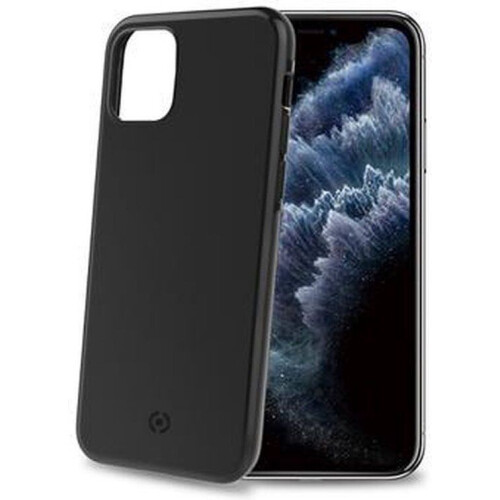 Celly GhostSkin - Back Cover - TPU - Geschikt voor Apple iPhone 11 Pro - Zwart