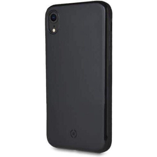 Celly Magnetic Ghost Backcase Hoesje iPhone XR - Magnetische sticker - Zwart