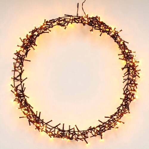 Ceruzo Kerstring - Decoratiering - 400 LED -Ø48 cm - Warm Wit - 8 Lichtfuncties Tweedehands