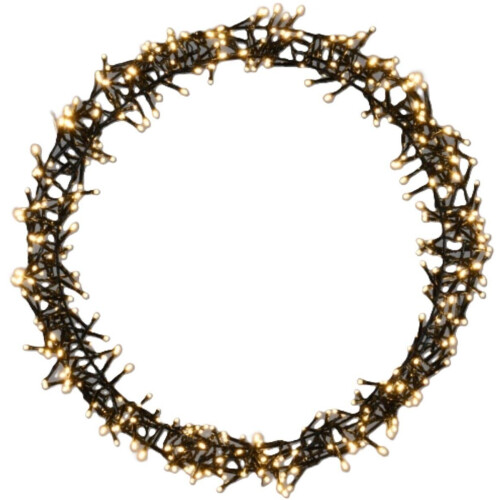 Ceruzo Kerstring - Decoratiering met Verlichting - 300 LED -Ø38 cm - Warm Wit - 8 Lichtfuncties
