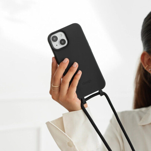 Change Case - iPhone 15 Pro Max - 2in1 Crossbody-cover met afneembaar nekkoord - Zwart Tweedehands