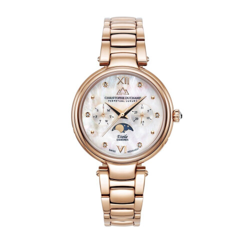 Christophe Duchamp ETOILE - Polshorloge - 6 diamanten - Roségoud Tweedehands