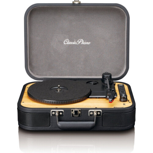 Classic Phono TT-116BK - Retro Platenspeler - Bluetooth met ingebouwde speakers - Zwart