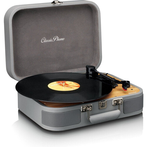 Classic Phono - TT-116GY - Retro Bluetooth Platenspeler met Ingebouwde Speakers - Grijs Tweedehands