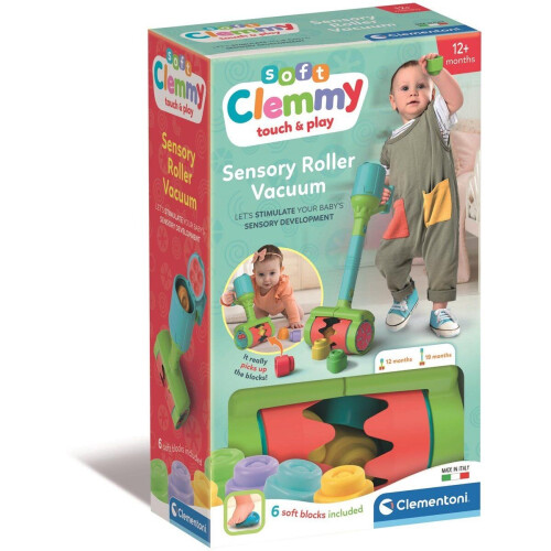 Clementoni Soft Clemmy - Stofzuiger - Sensorische blokkenset - Vanaf 6 maanden Tweedehands