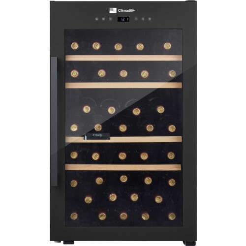 Climadiff CLS65B1 - Wijnkoelkast - 63 flessen - Temperatuurbereik 5-20°C - Mat zwart Tweedehands