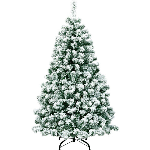 Coast - Hoge Kerstboom 135 cm - Besneeuwd met 200 LED-lampen - Groen