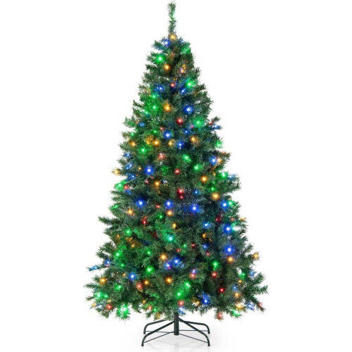 Coast Kunstkerstboom - 180cm - 1000-Takken - Voorverlicht met 350 LED-lampjes - Groen