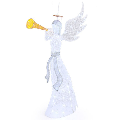 Coast Verlichte Kerstengel - 100 LED - IP44 - 156 cm - Warm&Koel Wit Tweedehands