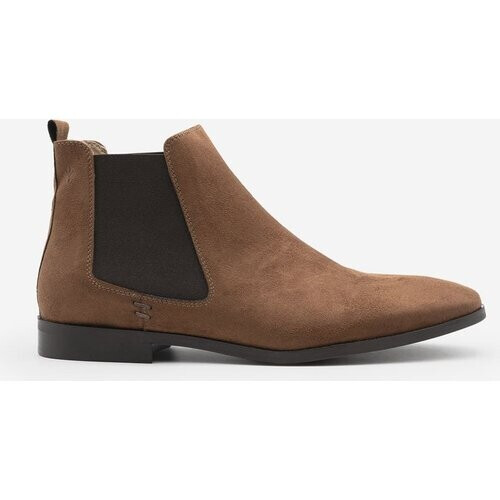 COG mannen vegan Heren Chelsea Boots Alan Imitatie Nubuck Bruin Tweedehands