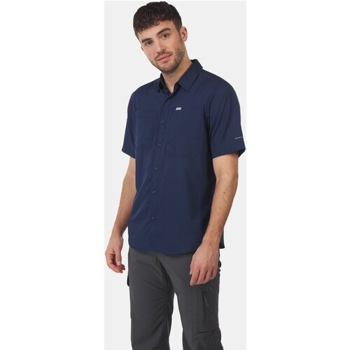 Columbia Silver Ridge Utility Lite T-shirt Marineblauw Tweedehands