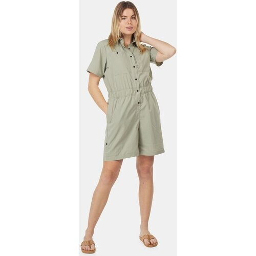 Columbia Silver Ridge Utility Romper Dames Lichtkaki Tweedehands