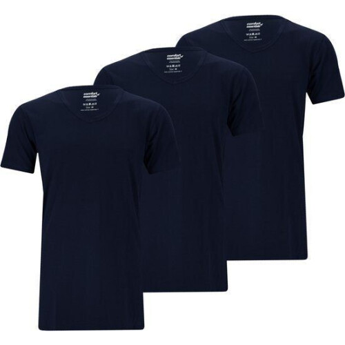 Comfort Essentials - T-Shirts Heren - Extra Lang - V Hals - Navy XXL - 3 Pack Tweedehands