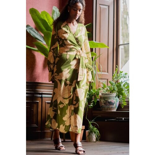 Common and Sense dames vegan Mooie Jurk Met Bloemenprint Tweedehands